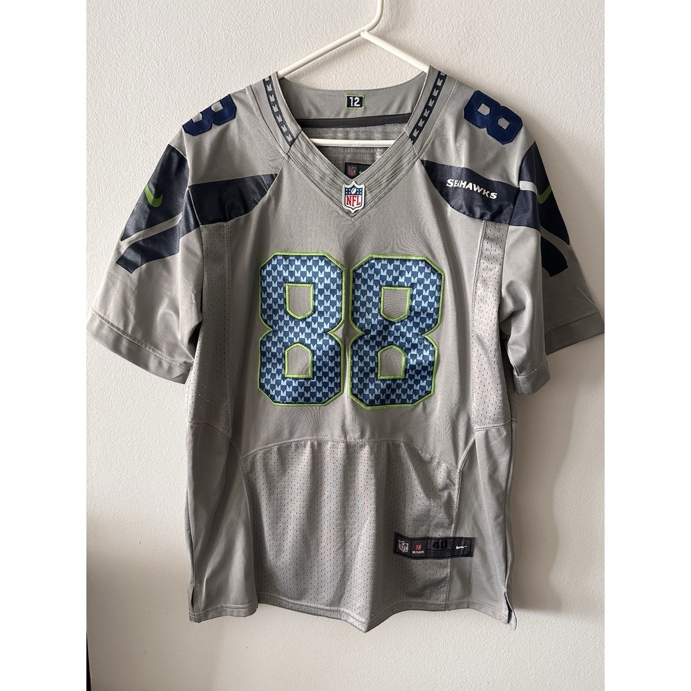 Nike Jimmy Graham Seattle Seahawks #88 NFL Jersey In Wolf Grey Size 40 Medium